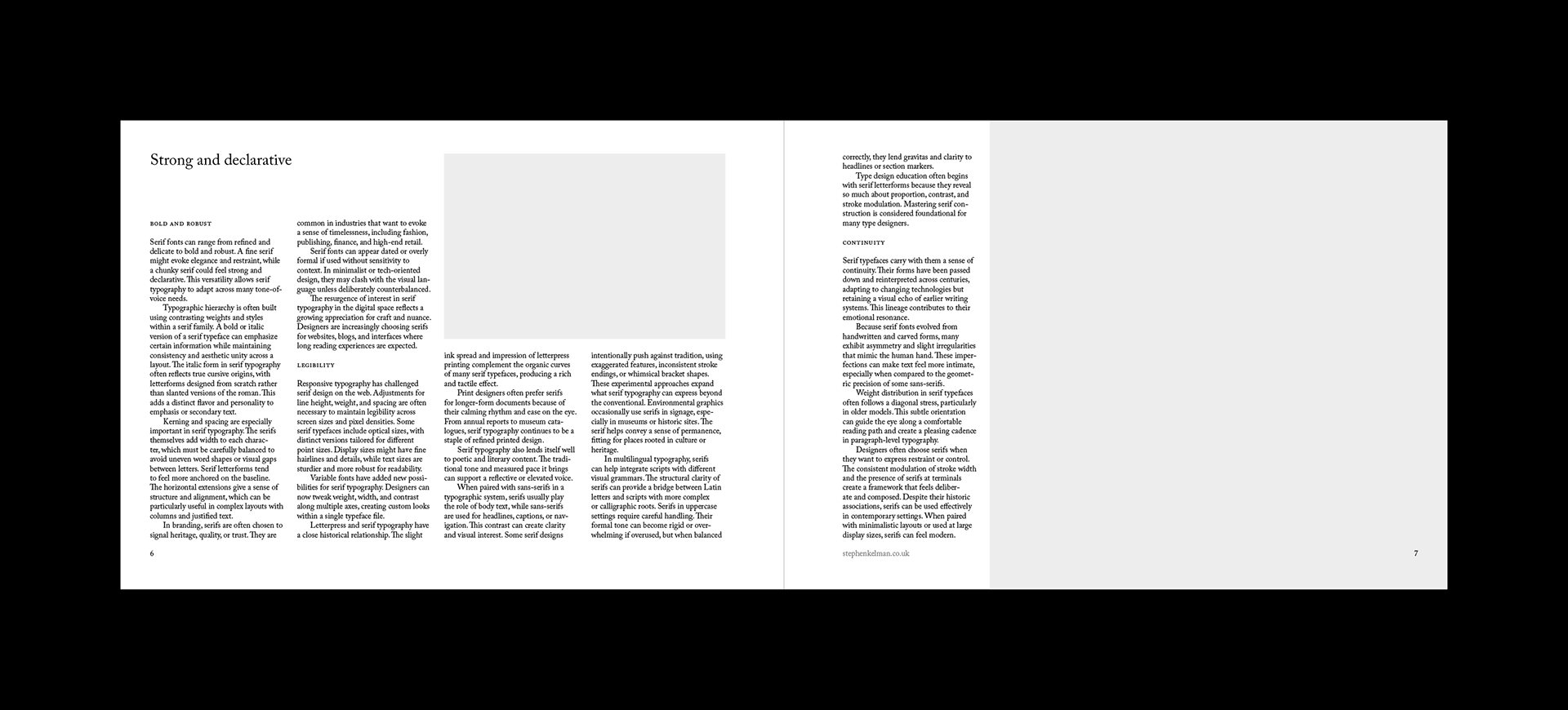 Serif Series A4 Landscape Grid System for InDesign