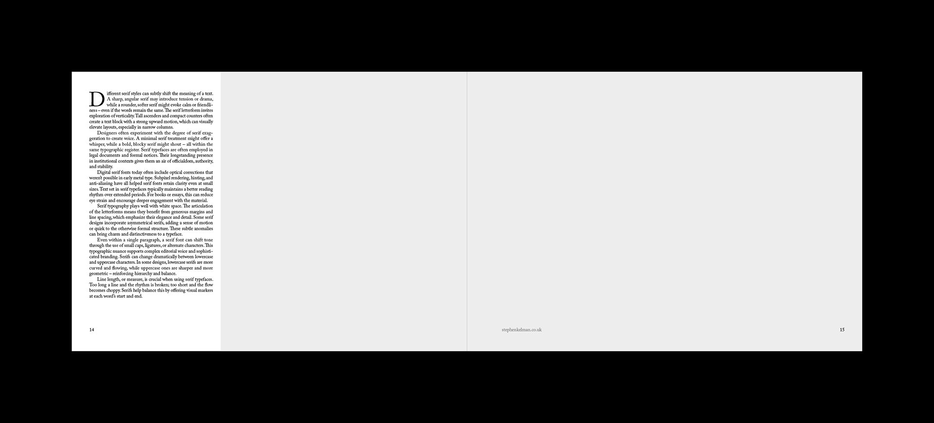 Serif Series A4 Landscape Grid System for InDesign