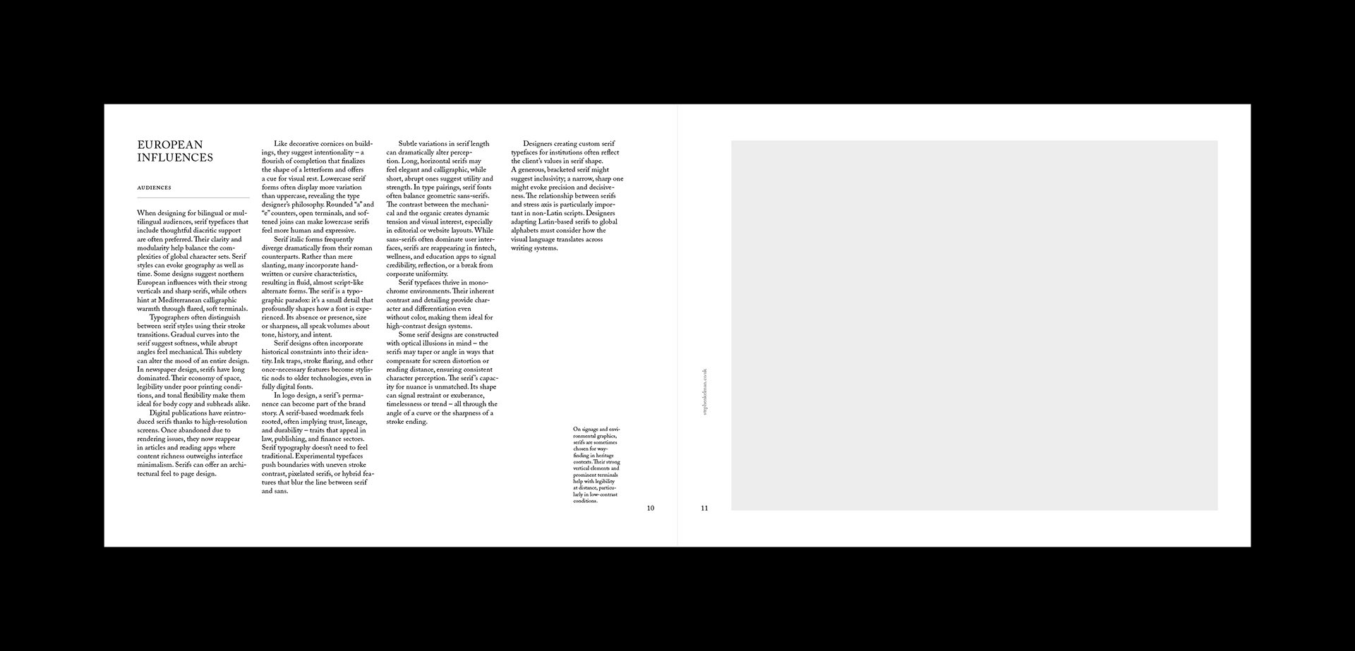 Serif Series Letter Landscape Grid System for InDesign