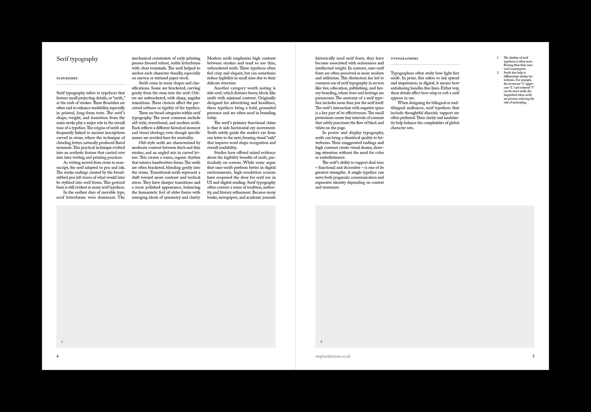 Serif Series US Letter Grid System for InDesign
