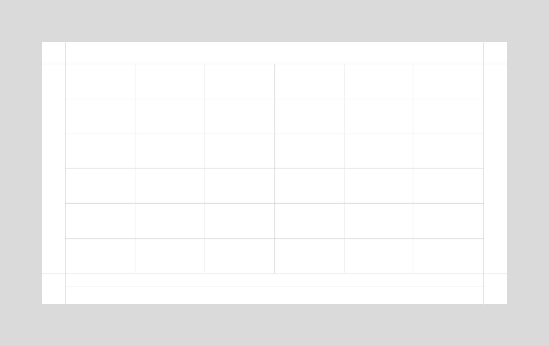 Modular grid for a 16:9 digital presentation InDesign template