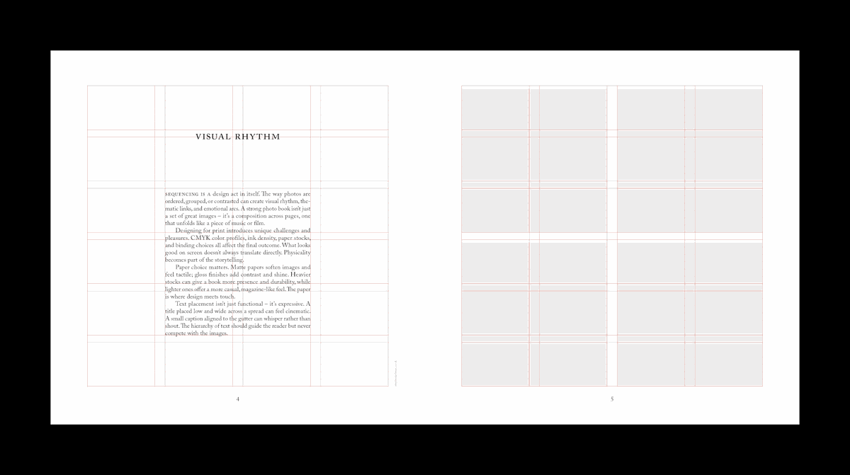 Square Photobook Grid System for InDesign | Serif