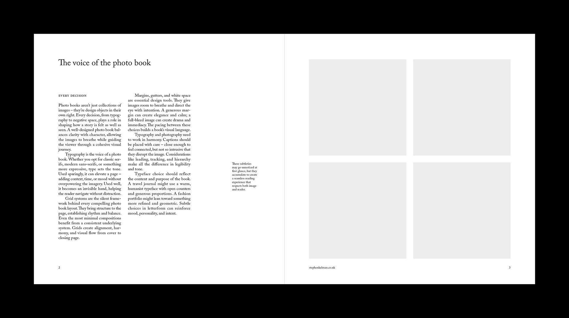 Square Photobook Grid System for InDesign | Serif
