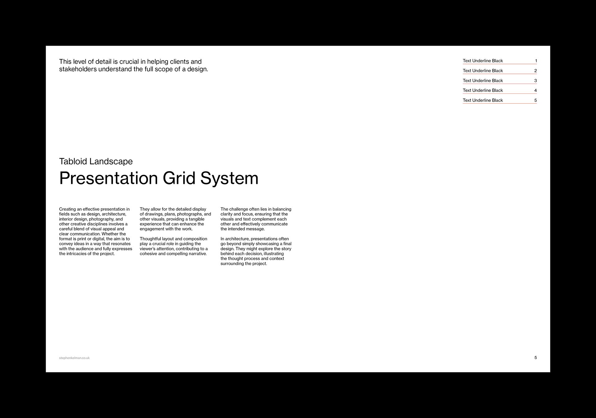Tabloid Presentation Grid System for InDesign 2
