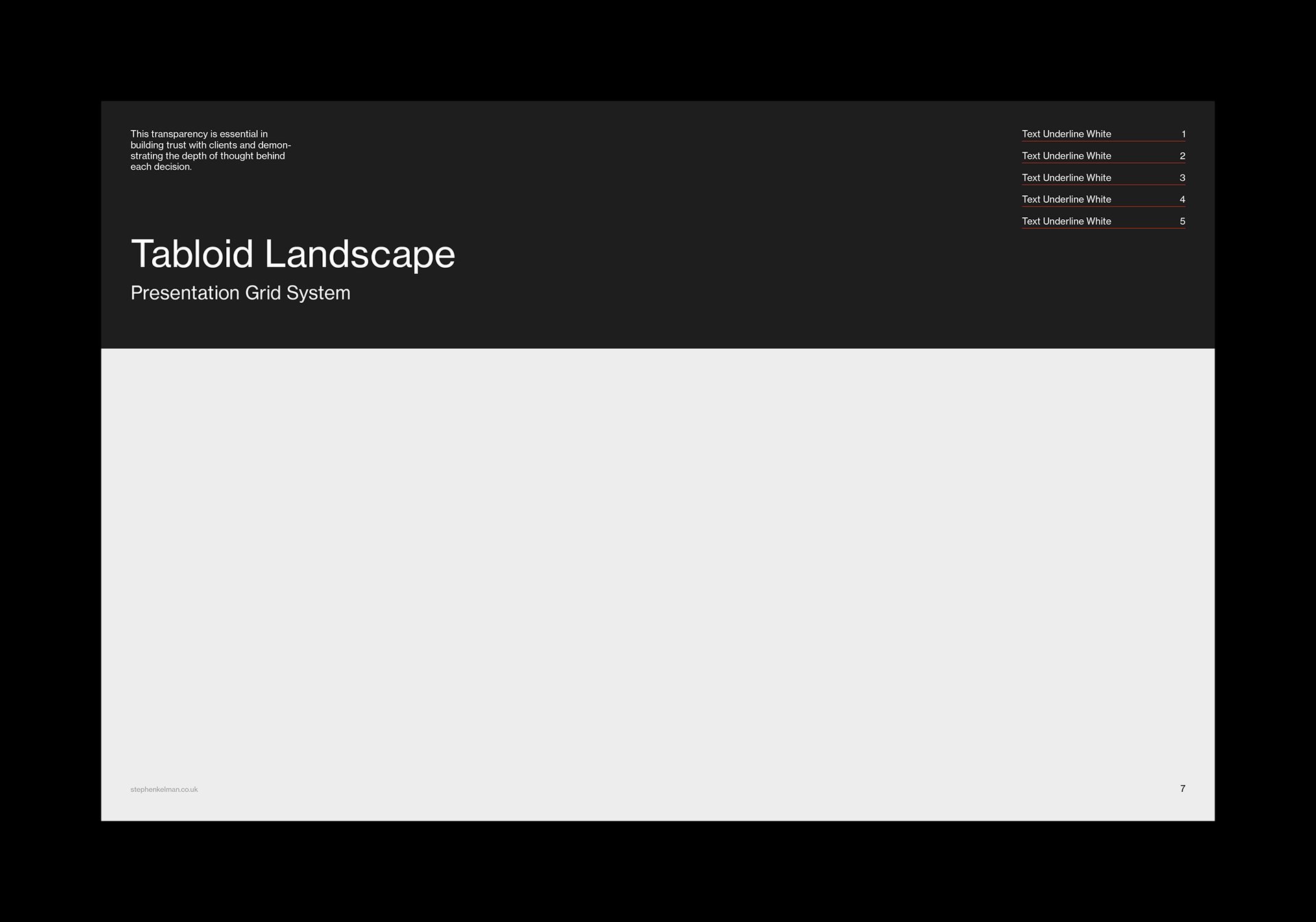 Tabloid Presentation Grid System for InDesign 2