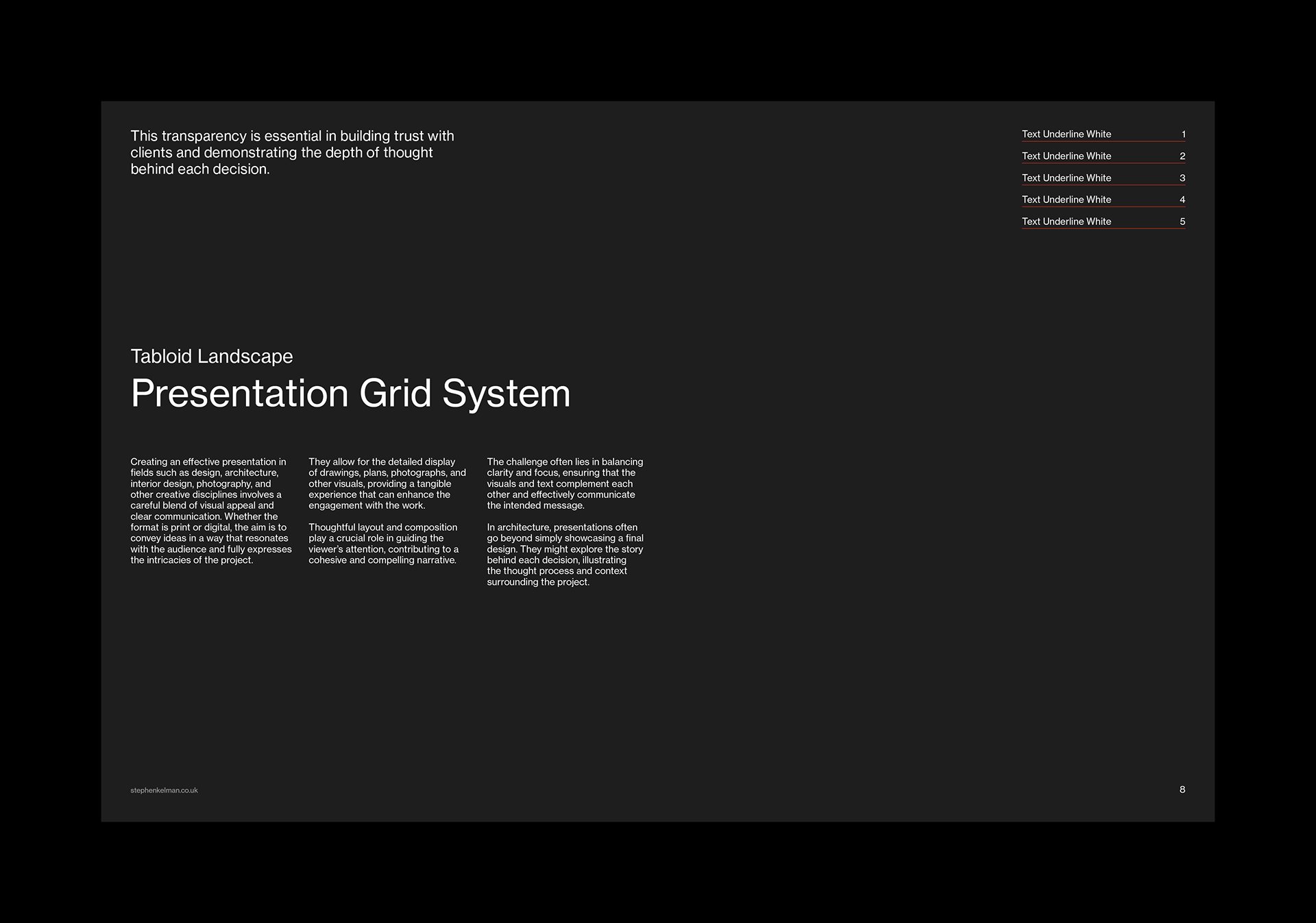 Tabloid Presentation Grid System for InDesign 2