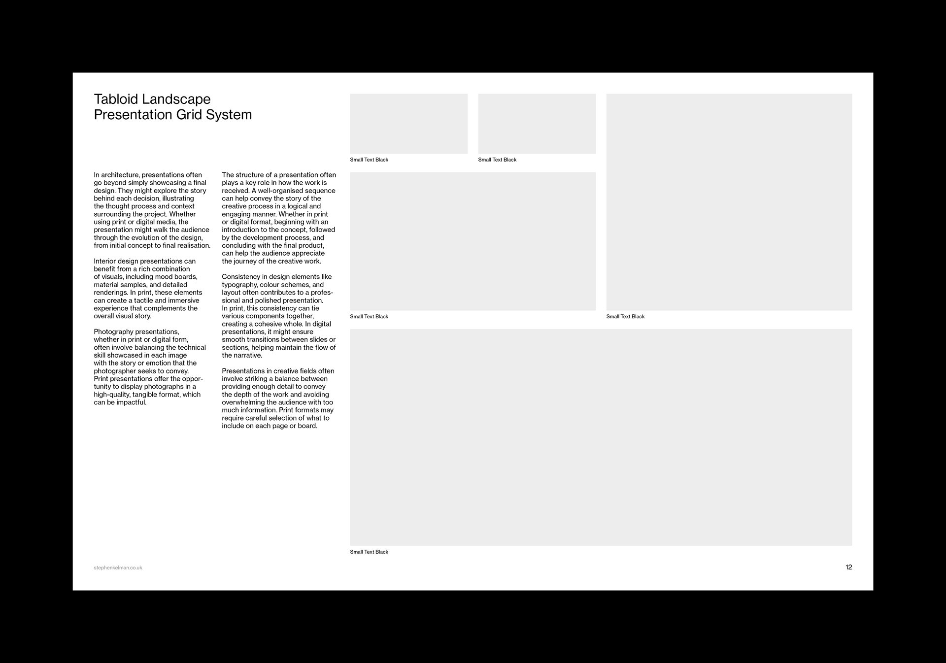 Tabloid Presentation Grid System for InDesign 2