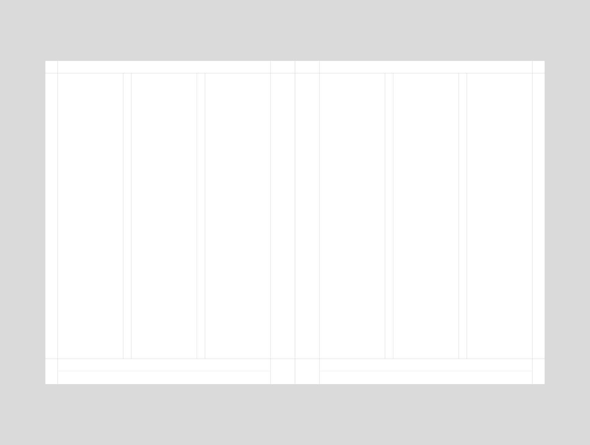US Letter Grid System for InDesign