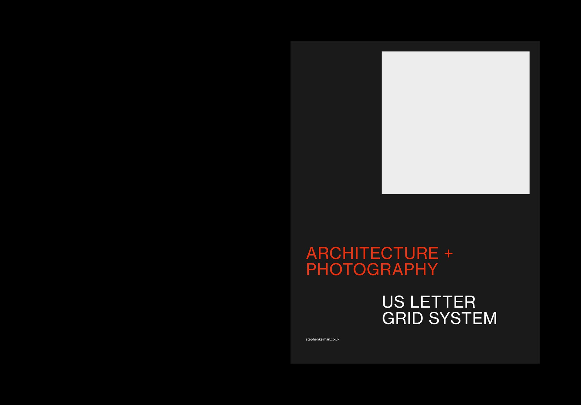 US Letter Photography Grid System for InDesign