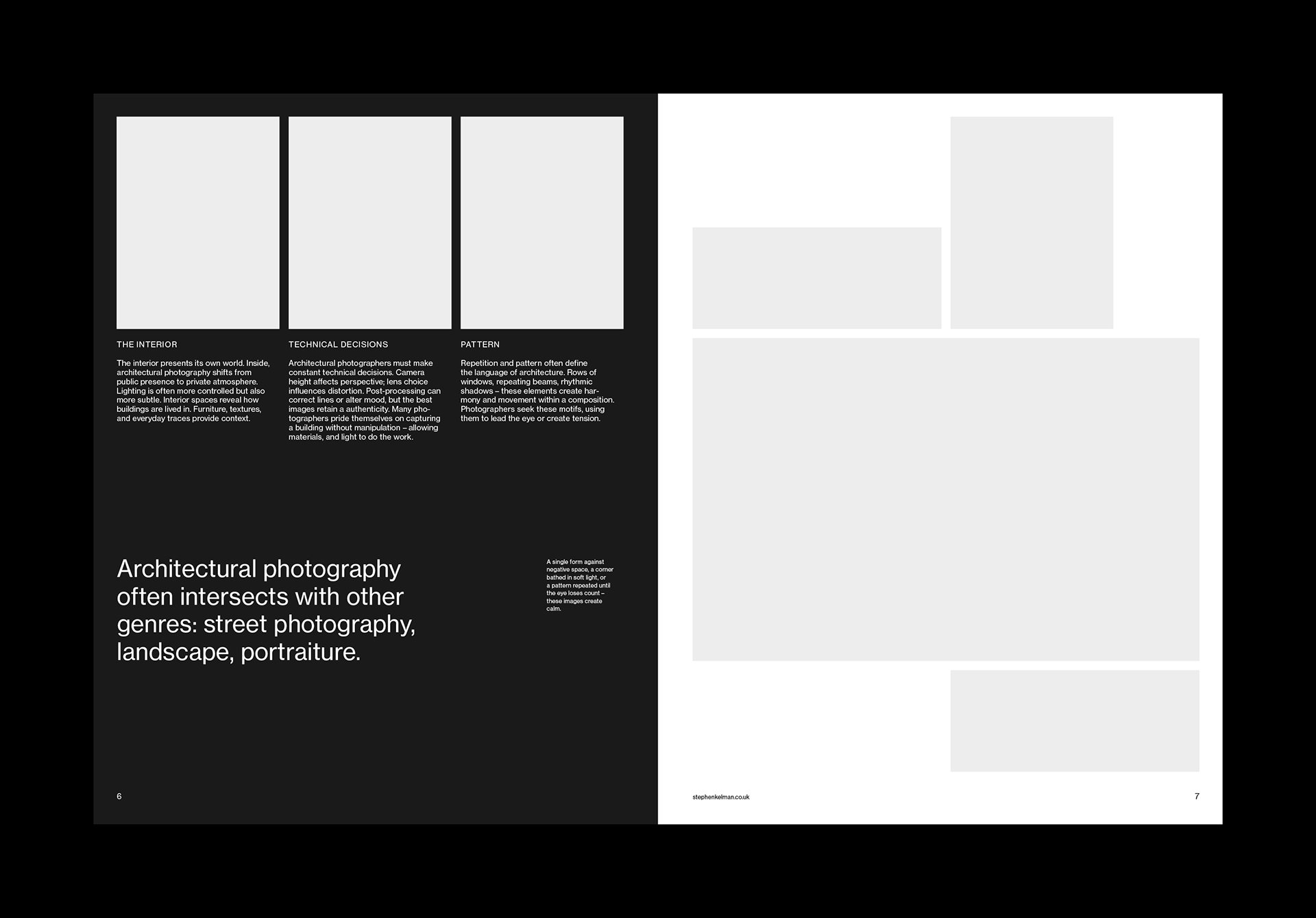 US Letter Photography Grid System for InDesign
