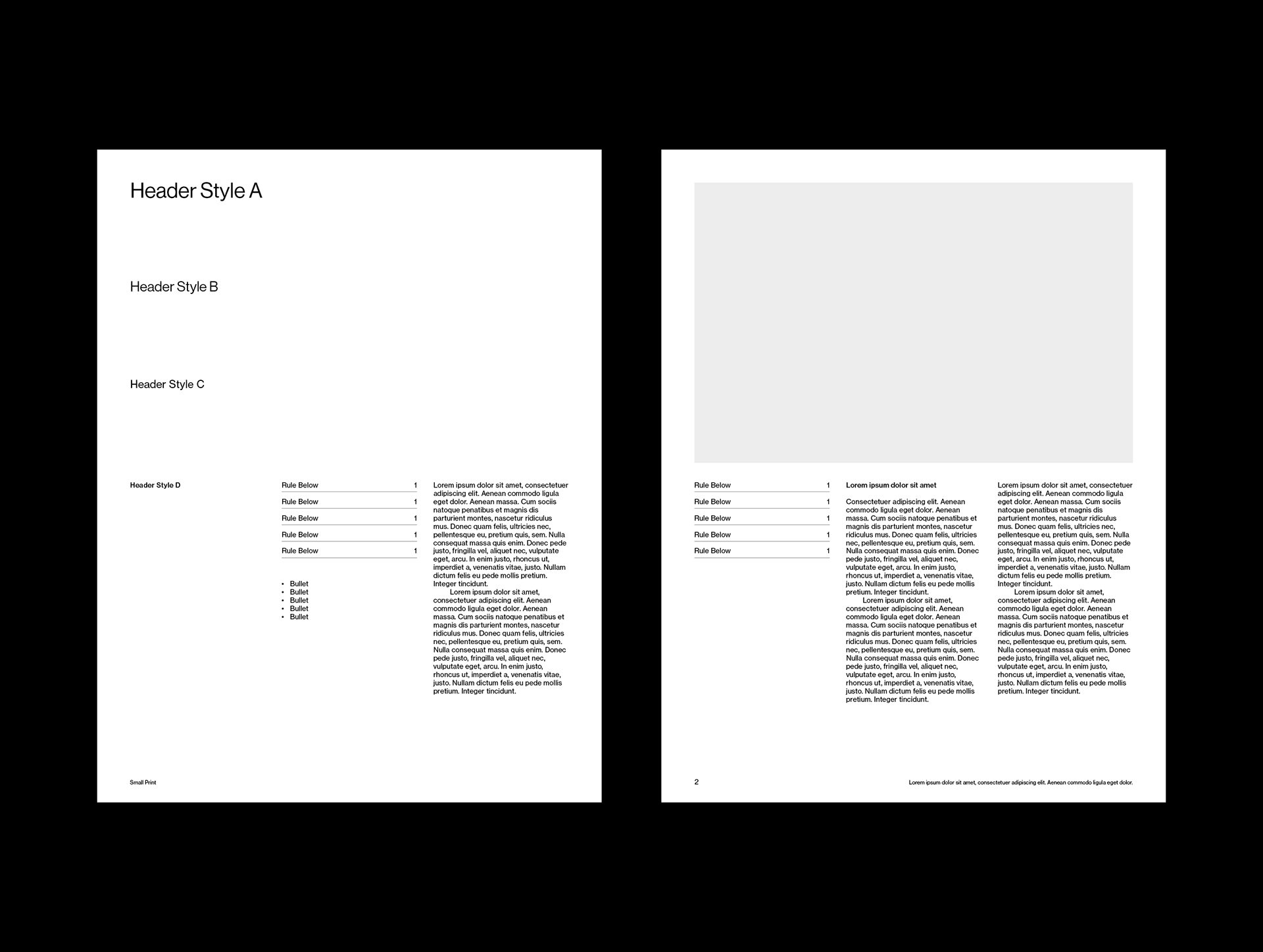 US Letter White Paper Grid System for InDesign