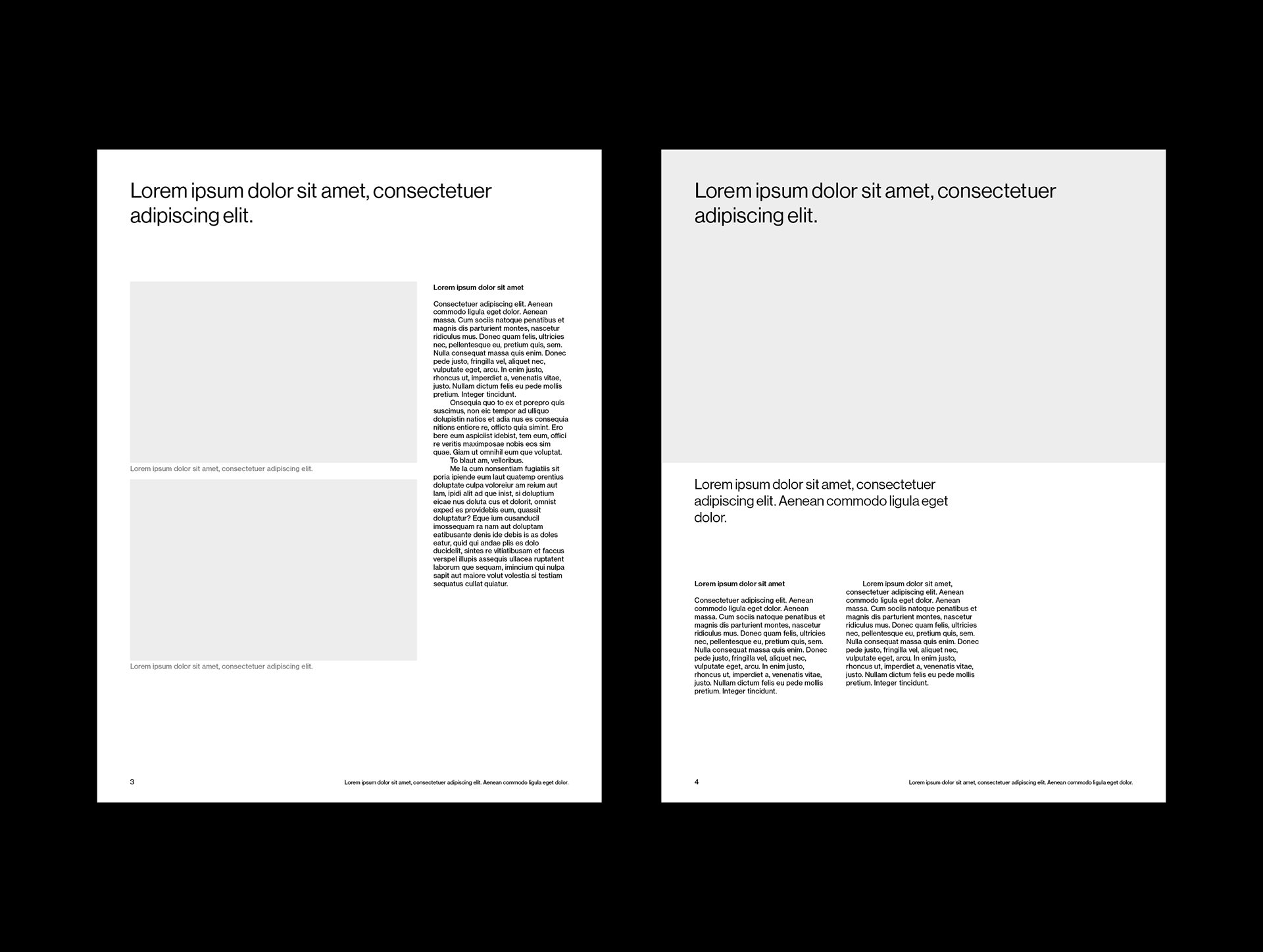 US Letter White Paper Grid System for InDesign