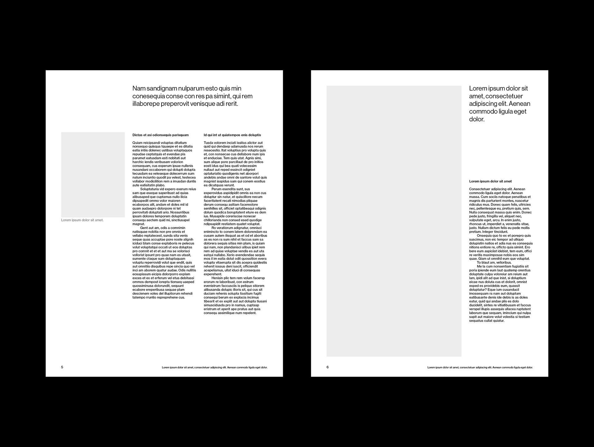 US Letter White Paper Grid System for InDesign